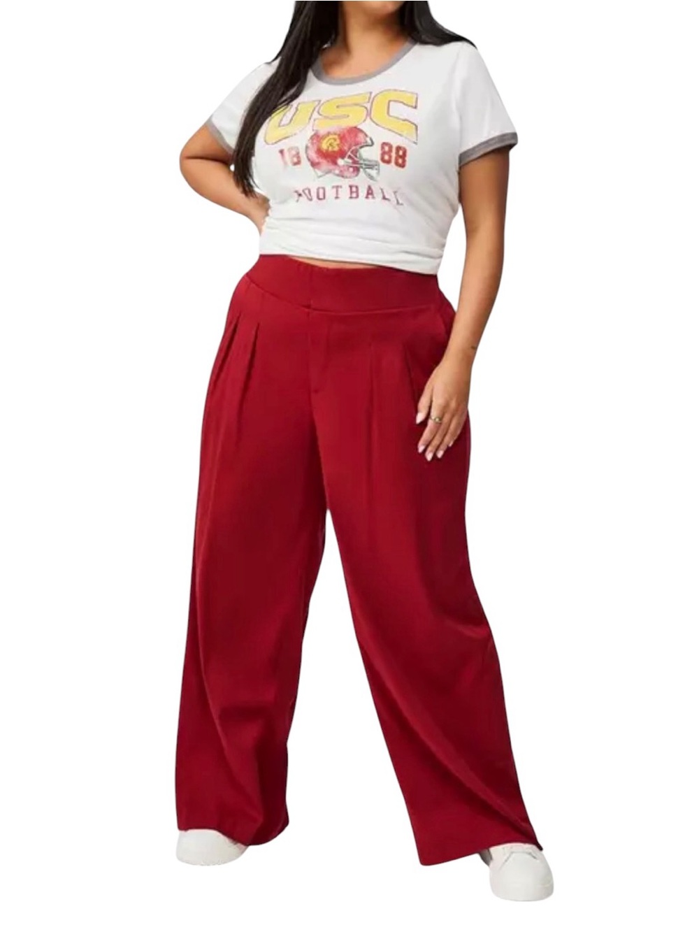 Torrid Wide Leg Stretch Challis High-Rise Pant size 20R